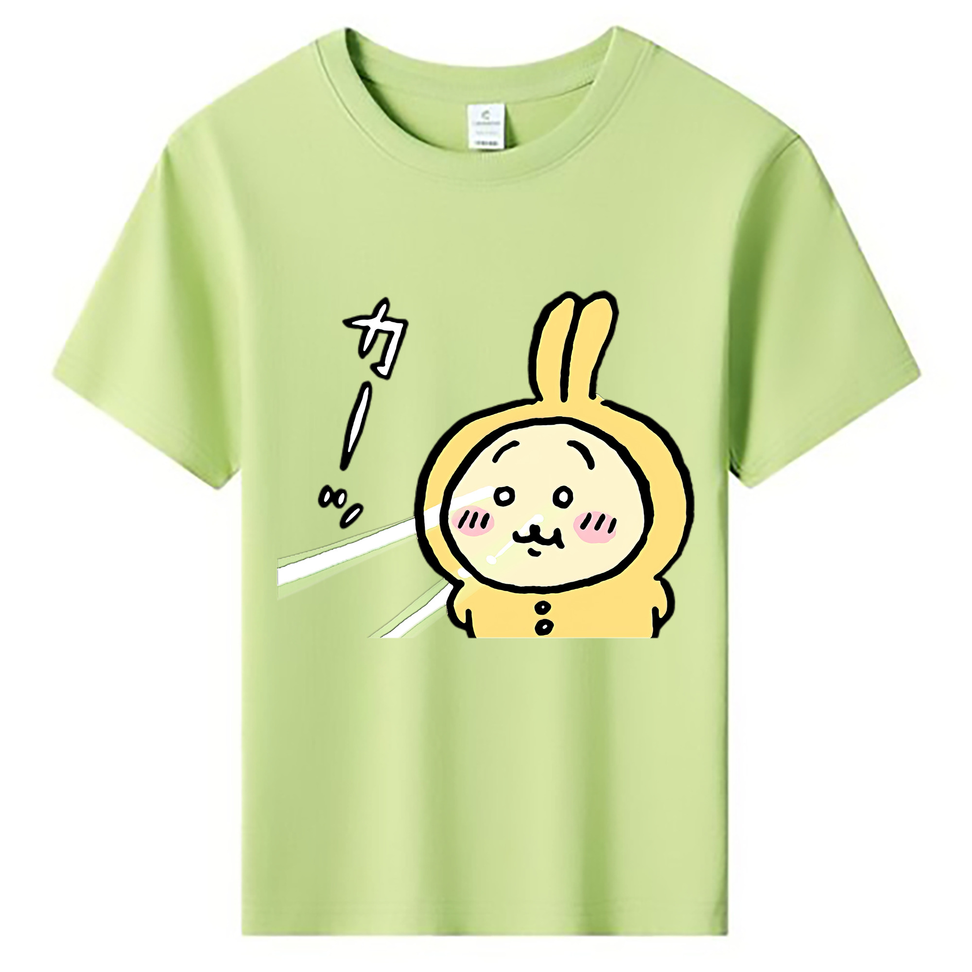 （画像用） ちいかわ うさぎ Chii-kawa usagi 綿100％キッズTシャツ（フロントプリント）